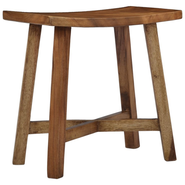 Bathroom Stool Solid Suar Wood Image 9