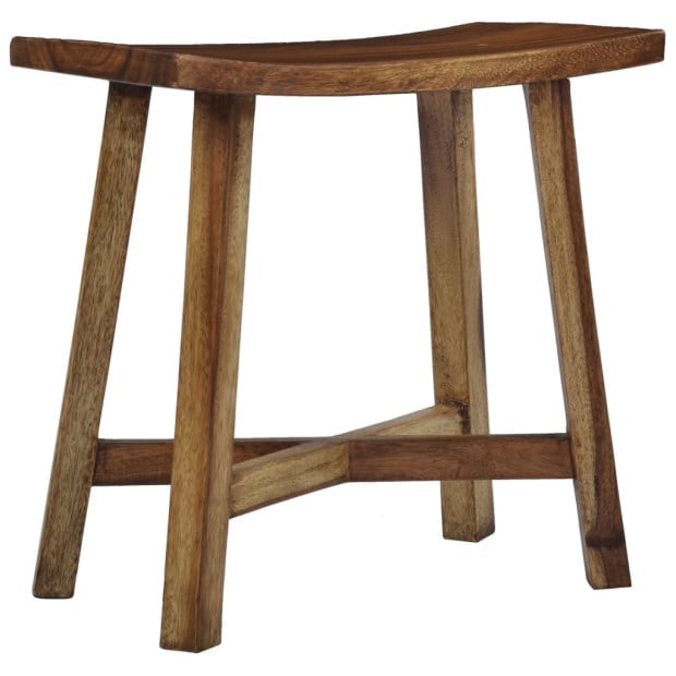 Bathroom Stool Solid Suar Wood Image 10