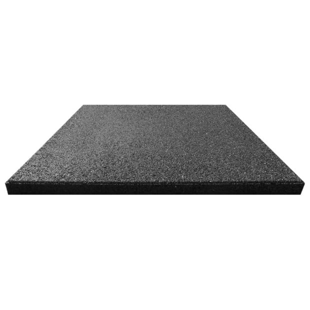 Fall Protection Tiles 12 Pcs Rubber 50x50x3 Cm Black Image 3