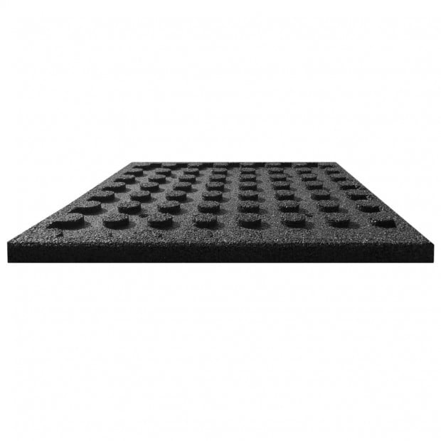 Fall Protection Tiles 18 Pcs Rubber 50x50x3 Cm Black Image 4
