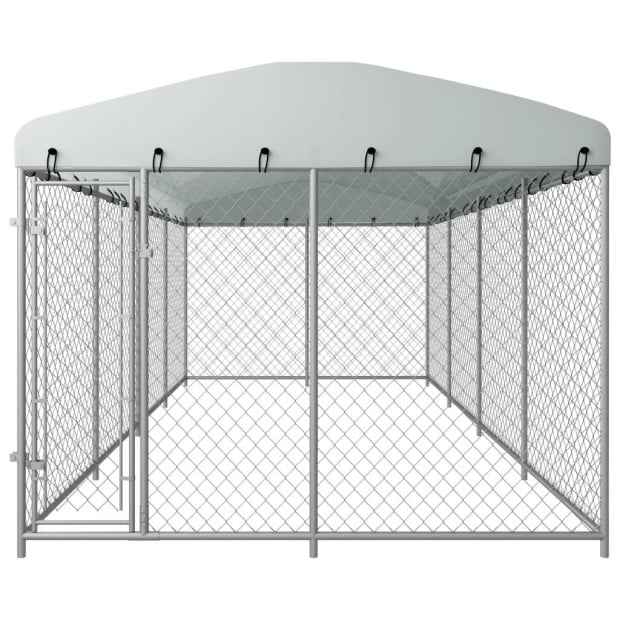 Outdoor Dog Kennel With Roof 8m x 4m x 2.3m Image 2