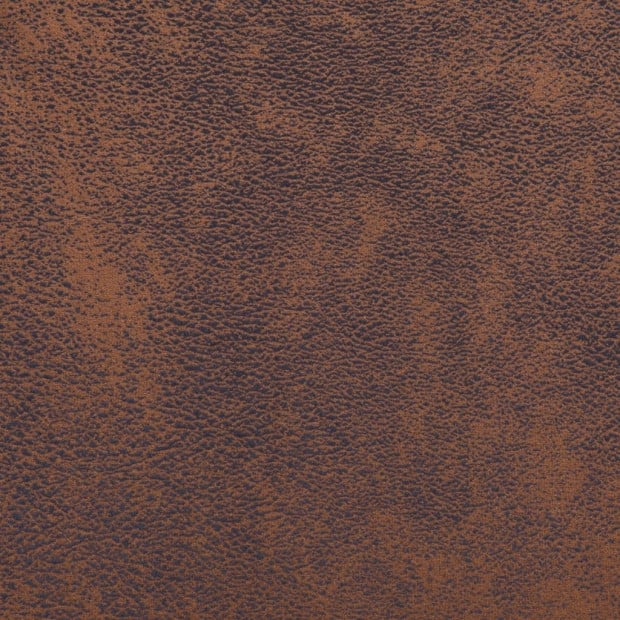 Cube Armchair Brown Faux Suede Leather Image 3