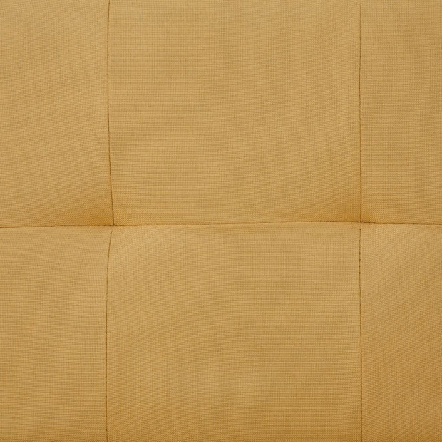 Sofa Bed With Two Pillows Yellow Polyester Image 4