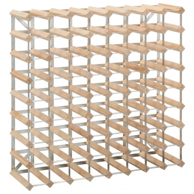 Wine Rack For 72 Bottles Solid Pinewood Image 2