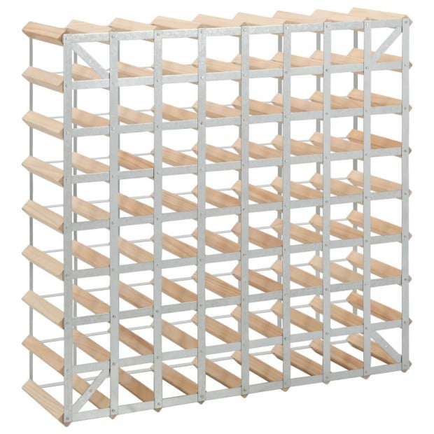 Wine Rack For 72 Bottles Solid Pinewood Image 3