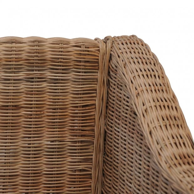 2-seater Sofa With Cushions Natural Rattan Image 7