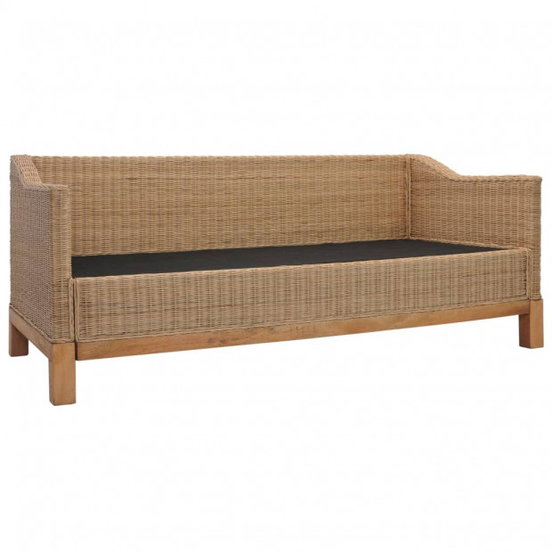 3-seater Sofa With Cushions Natural Rattan Natural Image 5