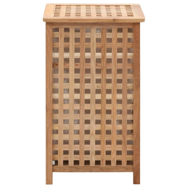 Laundry Bin 39x39x65 Cm Solid Walnut Wood Image 3