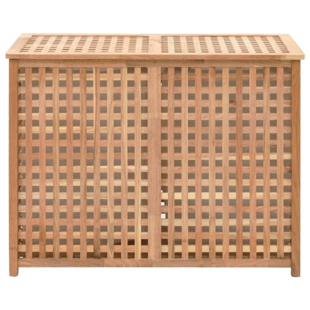 Laundry Bin 87.5x46x67 Cm Solid Walnut Wood Image 3