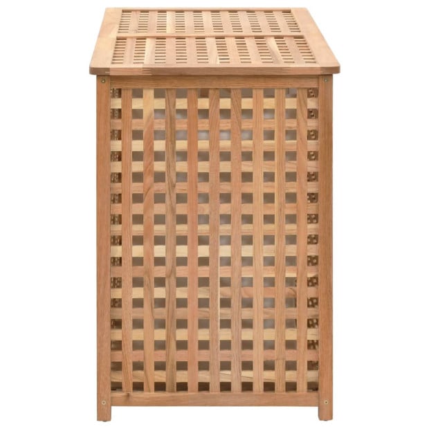 Laundry Bin 87.5x46x67 Cm Solid Walnut Wood Image 4
