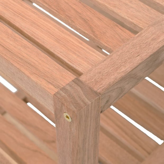 Bathroom Shelf Solid Walnut Wood 65x40x55 Cm Image 5