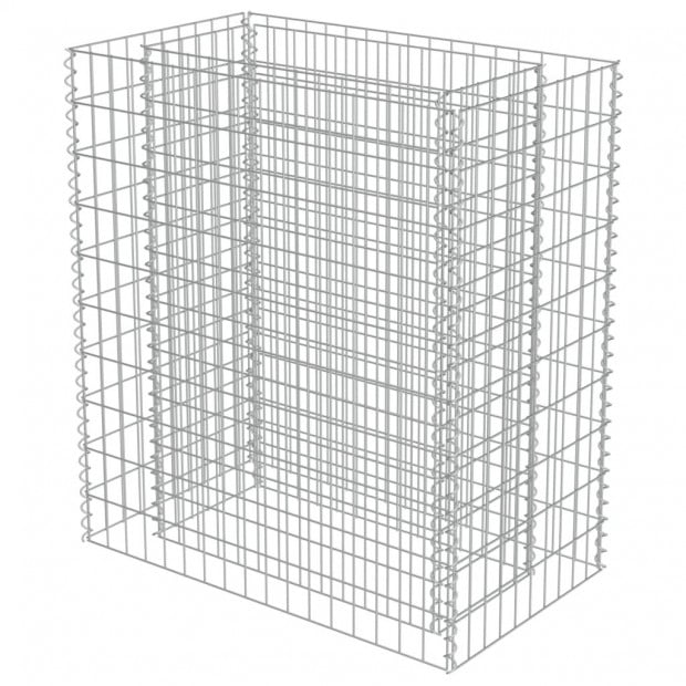 Gabion Raised Bed Galvanised Steel 90x50x100 Cm Image 3