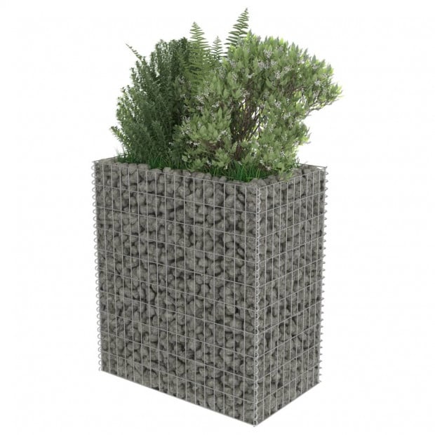 Gabion Raised Bed Galvanised Steel 90x50x100 Cm Image 4