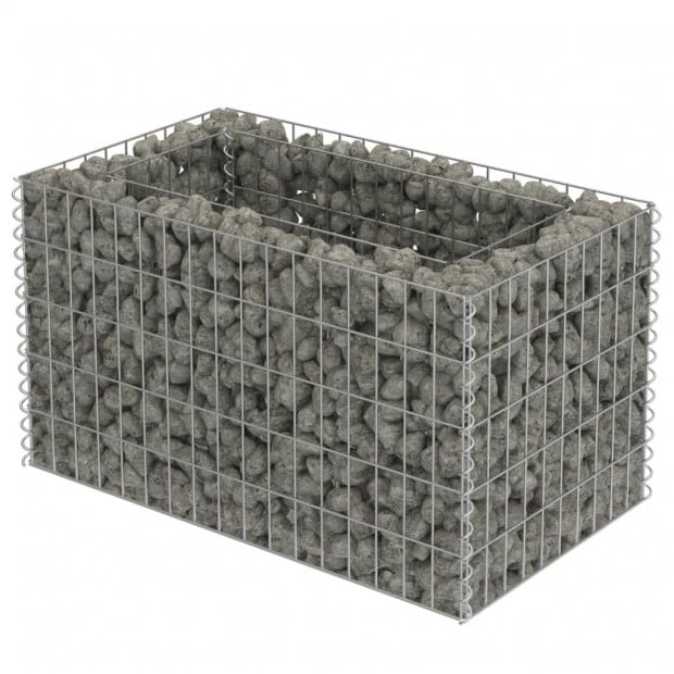 Gabion Raised Bed Galvanised Steel 90 x 50 x 50cm Image 4