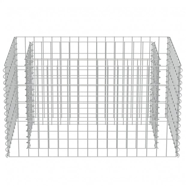 Gabion Raised Bed Galvanised Steel 90 x 50 x 50cm Image 5