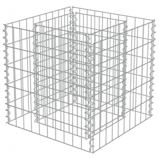 Gabion Raised Bed Galvanised Steel 50x50x50cm Image 3
