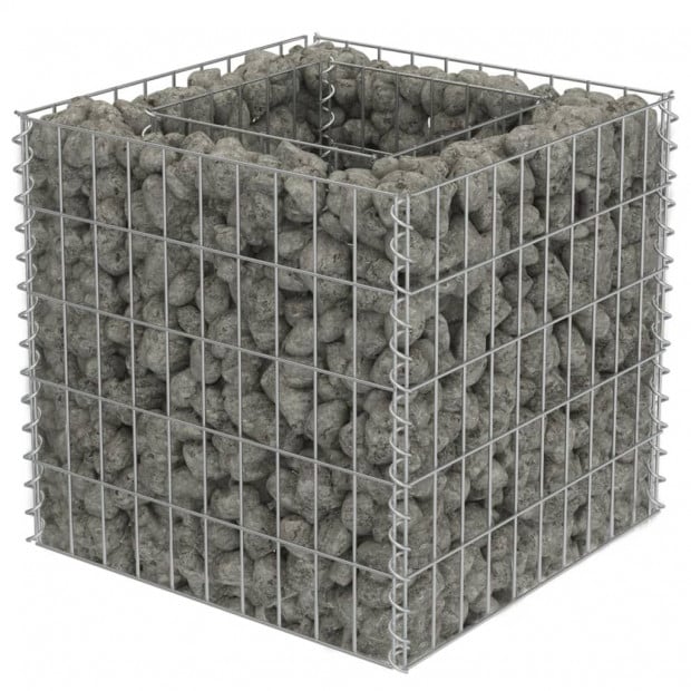 Gabion Raised Bed Galvanised Steel 50x50x50cm Image 4