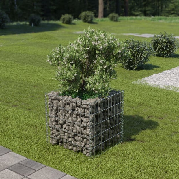 Gabion Raised Bed Galvanised Steel 50x50x50cm Image 2