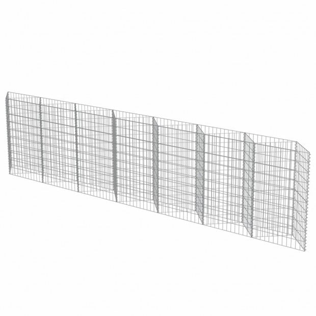 Gabion Wall Galvanised Steel 450x30x100 Cm Image 3