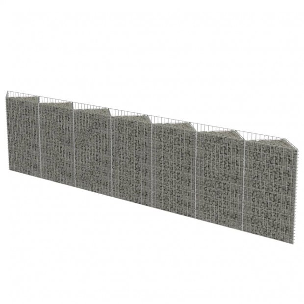Gabion Wall Galvanised Steel 450x30x100 Cm Image 4