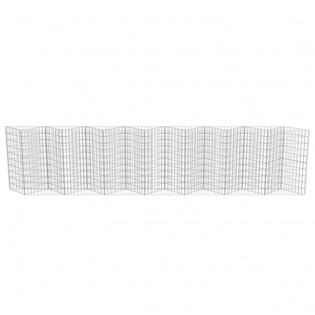 Gabion Wall Galvanised Steel 450x30x100 Cm Image 5