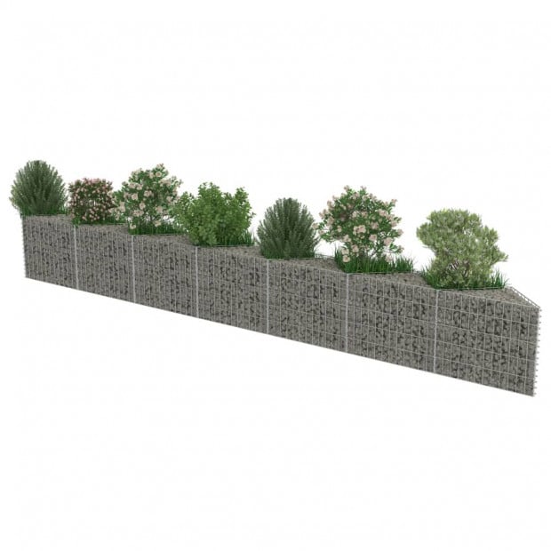 Gabion Wall Galvanised Steel 450x30x50 Cm Image 3