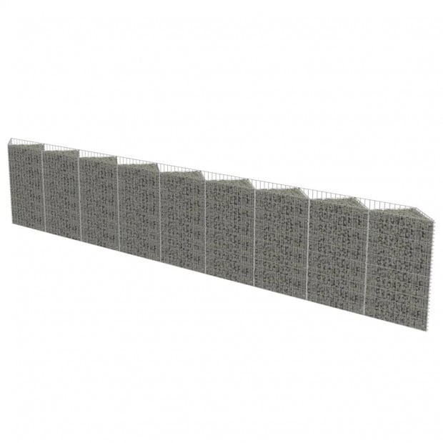 Gabion Wall Galvanised Steel 630x30x100 Cm Image 4