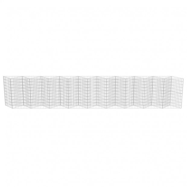 Gabion Wall Galvanised Steel 630x30x100 Cm Image 5