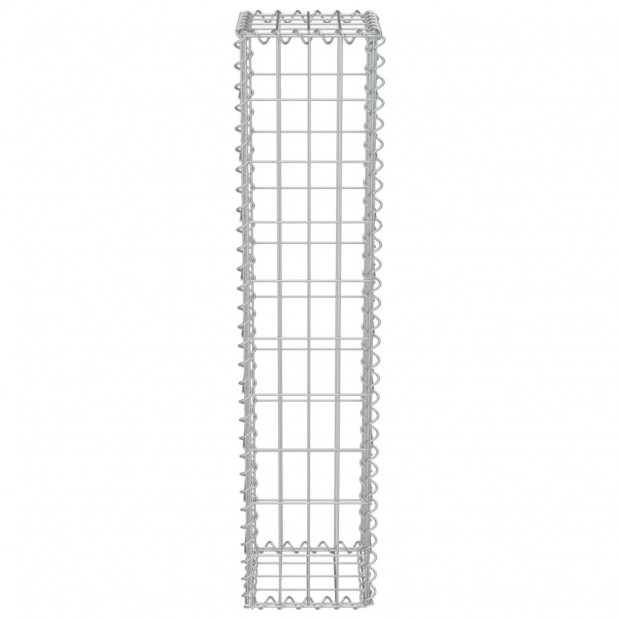 Gabion Wall With Covers Galvanised Steel 20x20x100 Cm Image 4