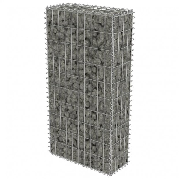 Gabion Wall With Covers Galvanised Steel 50x20x100 Cm Image 3
