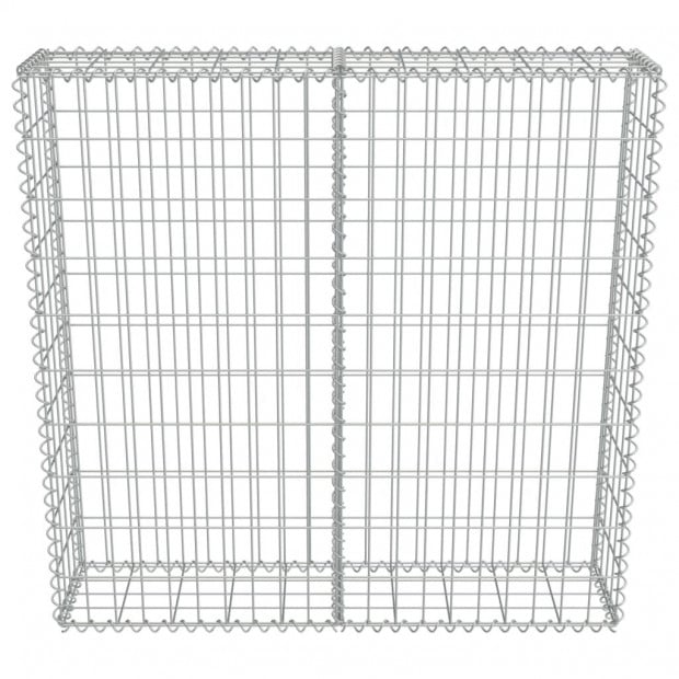 Gabion Wall With Covers Galvanised Steel 100x20x100 Cm Image 4