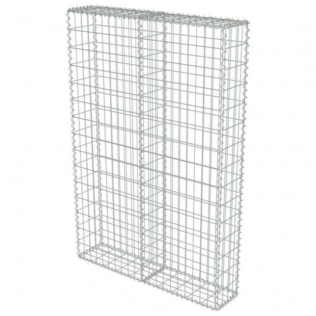 Gabion Wall With Covers Galvanised Steel 100x20x150 Cm Image 3