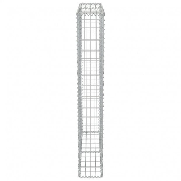 Gabion Wall With Covers Galvanised Steel 100x20x150 Cm Image 5