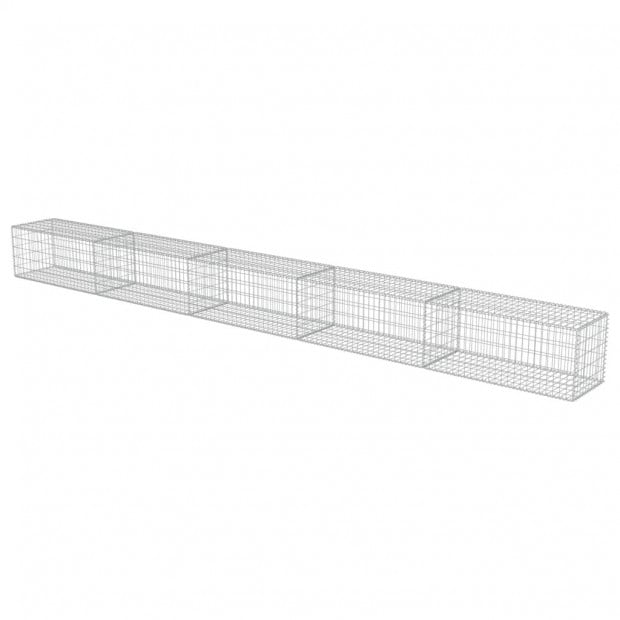 Gabion Wall With Covers Galvanised Steel 600x50x50 Cm Image 3