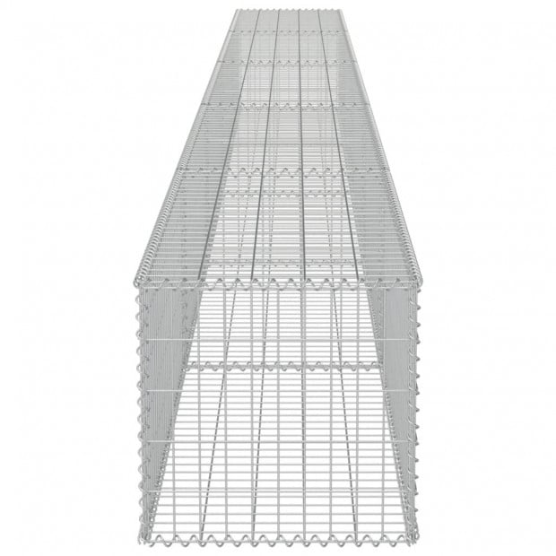 Gabion Wall With Covers Galvanised Steel 600x50x50 Cm Image 5