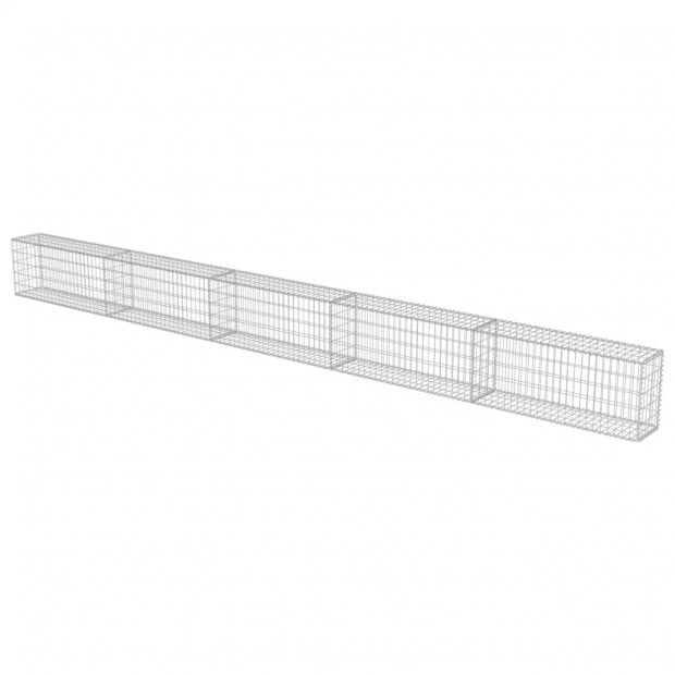 Gabion Wall With Covers Galvanised Steel 600x30x50 Cm Image 3