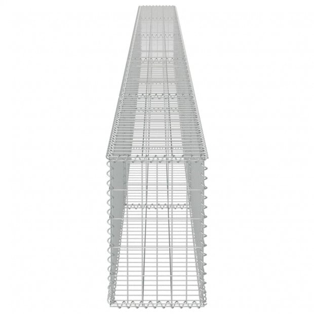 Gabion Wall With Covers Galvanised Steel 600x30x50 Cm Image 5