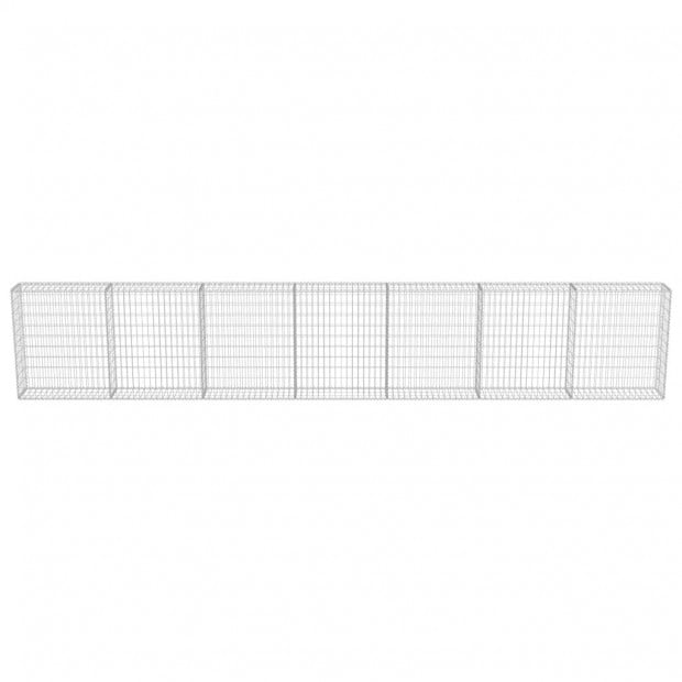 Gabion Wall With Covers Galvanised Steel 600x30x100 Cm Image 4