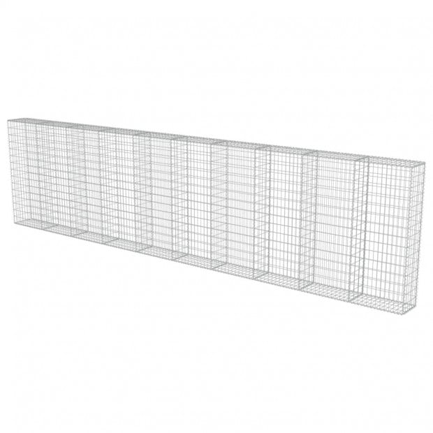 Gabion Wall With Covers Galvanised Steel 600x30x150 Cm Image 3