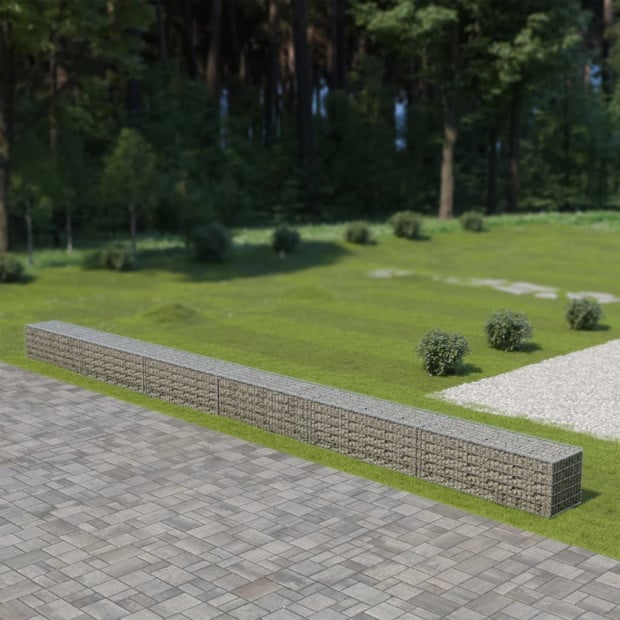 Gabion Wall With Covers Galvanised Steel 900x50x50 Cm Image 2