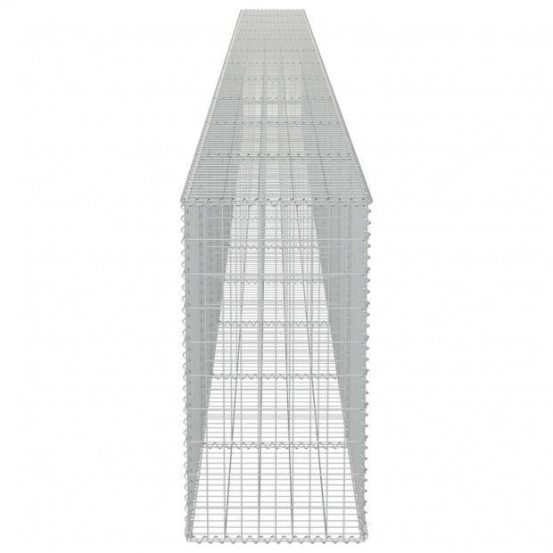 Gabion Wall With Covers Galvanised Steel 900x50x100 Cm Image 5