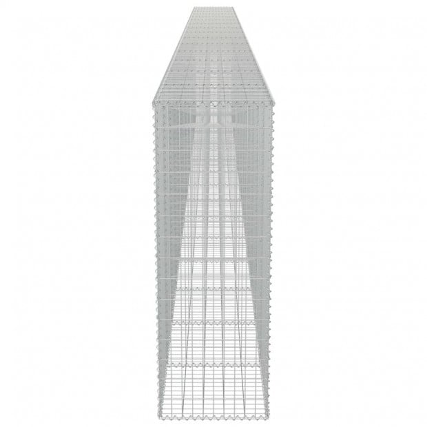 Gabion Wall With Covers Galvanised Steel 900x50x150 Cm Image 5