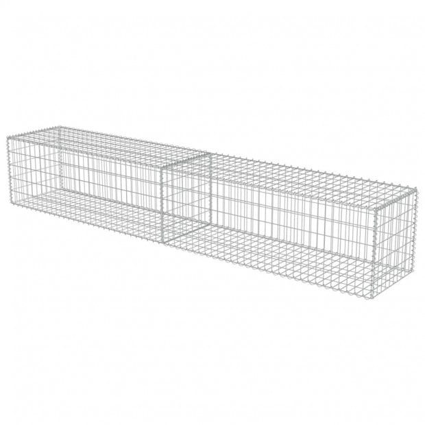 Gabion Wall With Covers Galvanised Steel 300x50x50 Cm Image 3