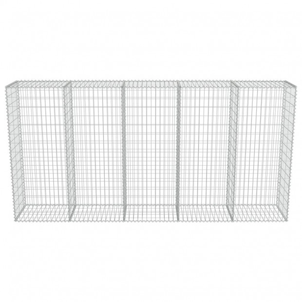 Gabion Wall With Covers Galvanised Steel 300x50x150 Cm Image 4