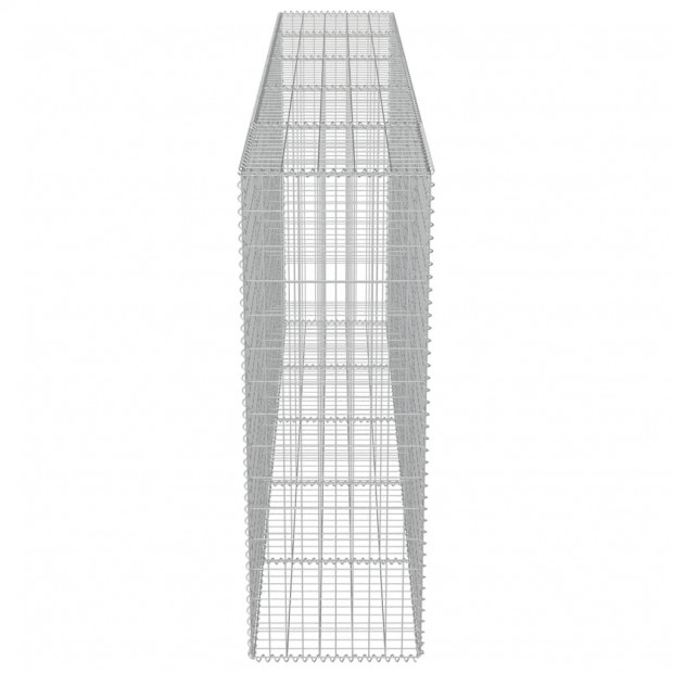 Gabion Wall With Covers Galvanised Steel 300x50x150 Cm Image 5