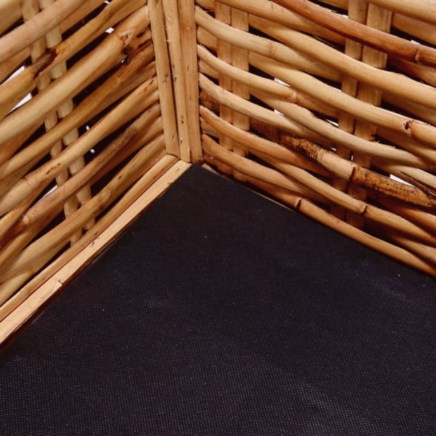 3-seater Garden Sofa Natural Rattan Image 2