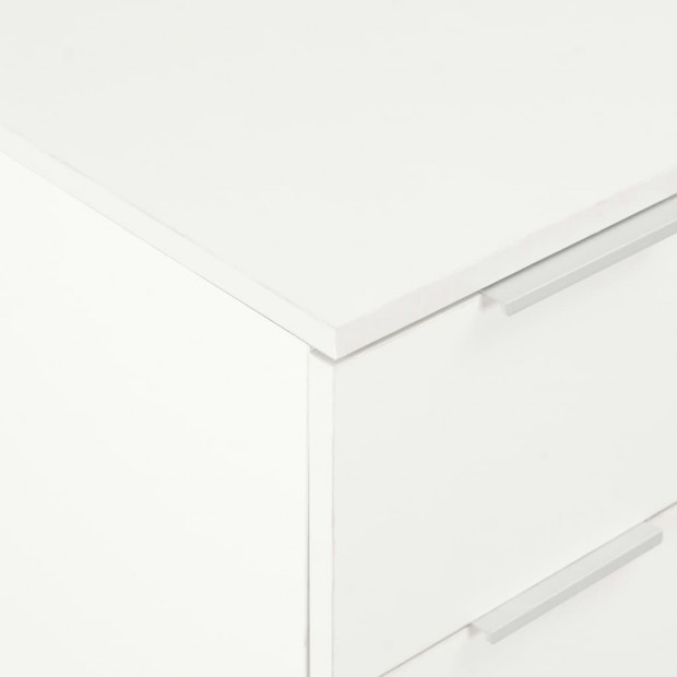 Sideboard High Gloss White 60x35x76 Cm Chipboard Image 3