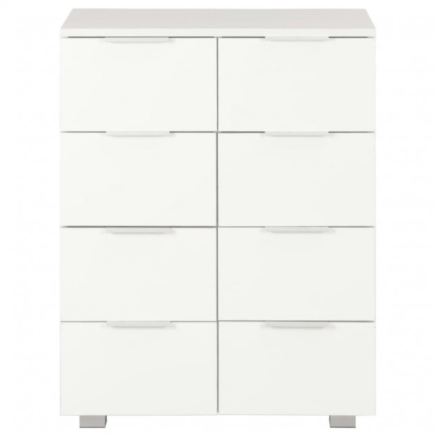 Sideboard High Gloss White 60x35x76 Cm Chipboard Image 4