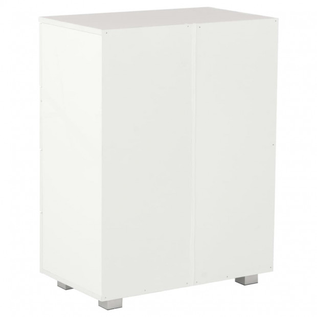 Sideboard High Gloss White 60x35x76 Cm Chipboard Image 6