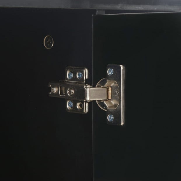 Sideboard High Gloss Black 107x35x76 Cm Image 3